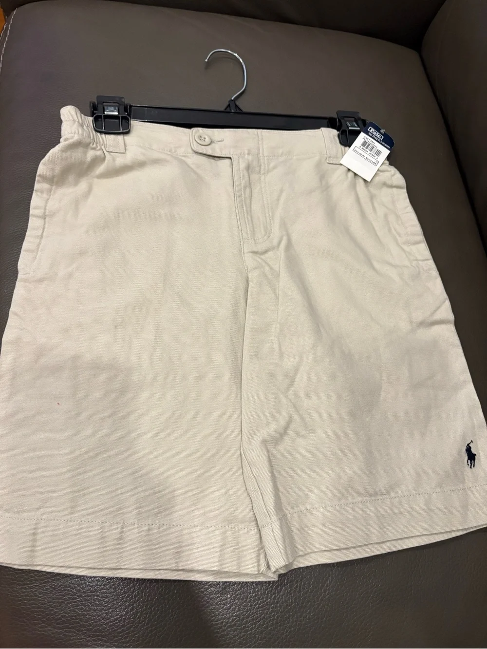 Polo by Ralph Lauren Men’s Beige/Tan Flat Front Shorts
